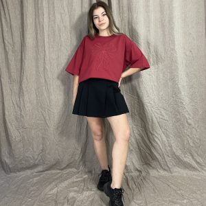 T-shirt RIBBON Bordo