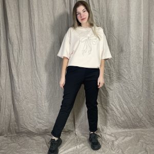T-shirt RIBBON Smėlio
