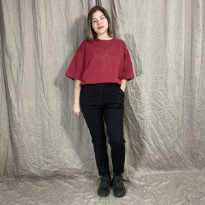 T-shirt RIBBON Bordo