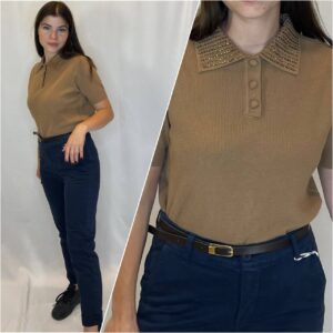 Megztas polo tipo megztinis „Camillie“