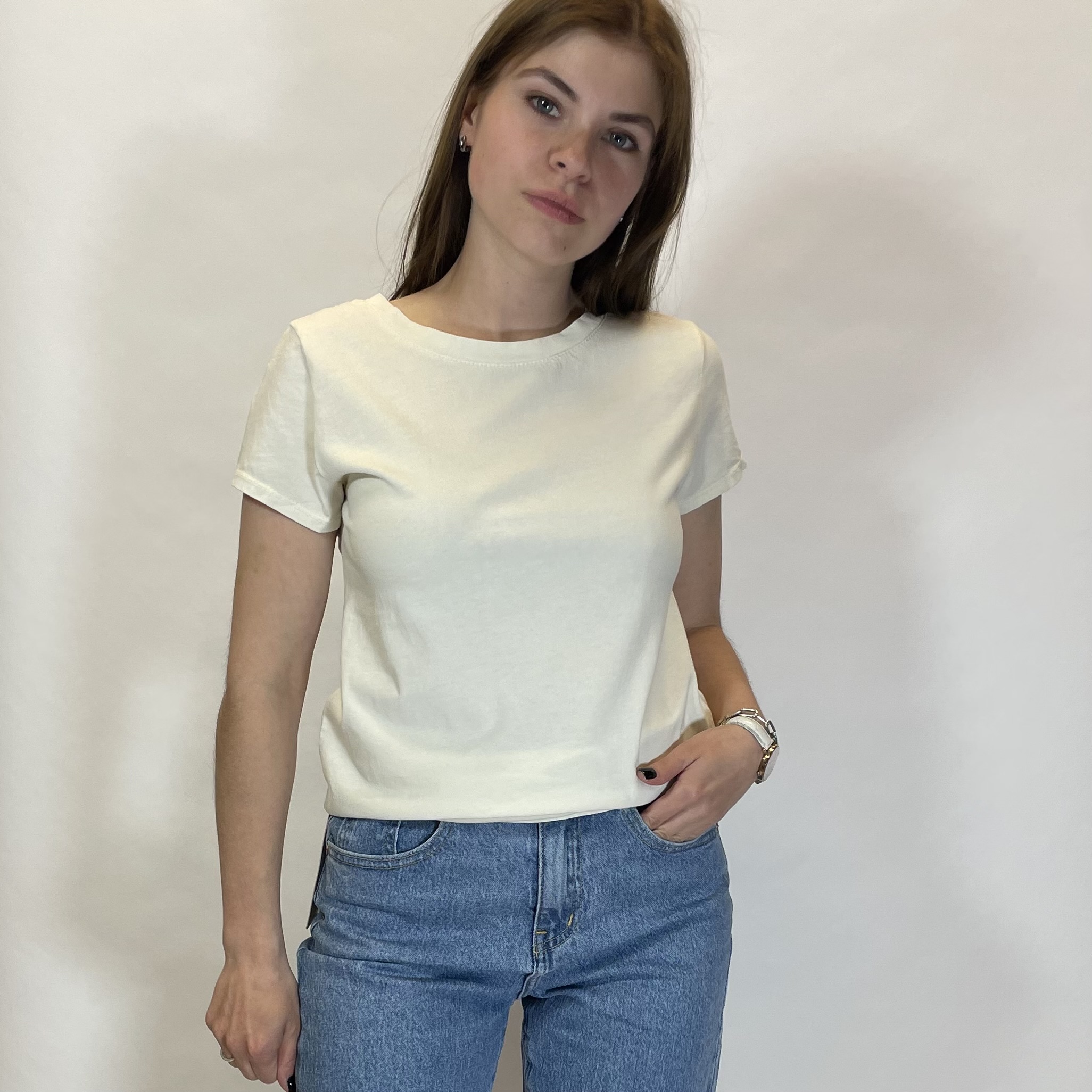 Basic moteriški marškinėliai „Soft Touch“