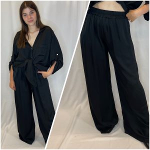 „Satin Night“ plačios kelnės